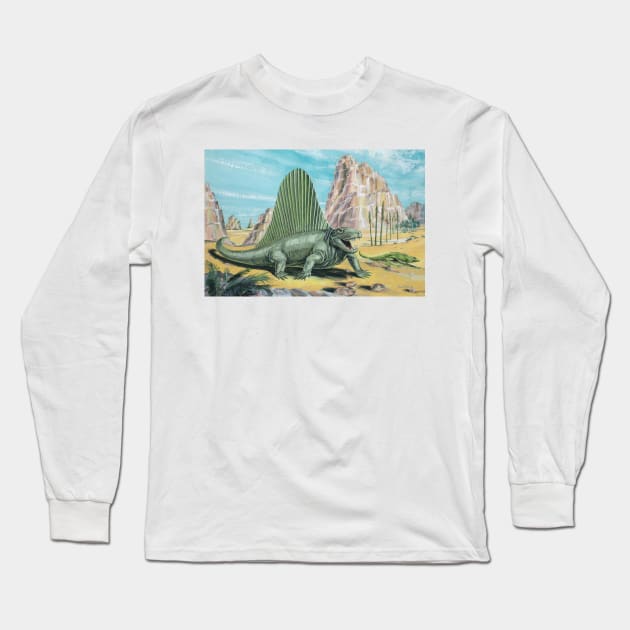 Dimetrodon Long Sleeve T-Shirt by davidroland